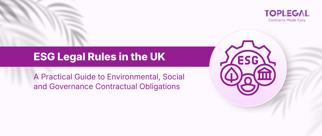 ESG Legal Contracts in the UK